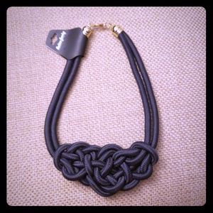 🛑SOLD🛑grey knotted necklace